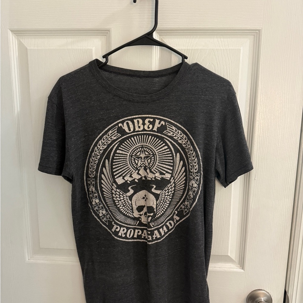 Obey Charcoal Graphic Tee - M